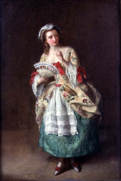 Balo için giyinmiş by Edward Hughes