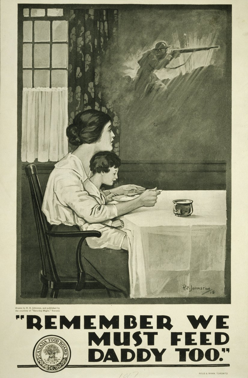 Babamı da beslememiz gerektiğini unutma, Kanada Gıda Kurulu by Edward Killingworth Johnson