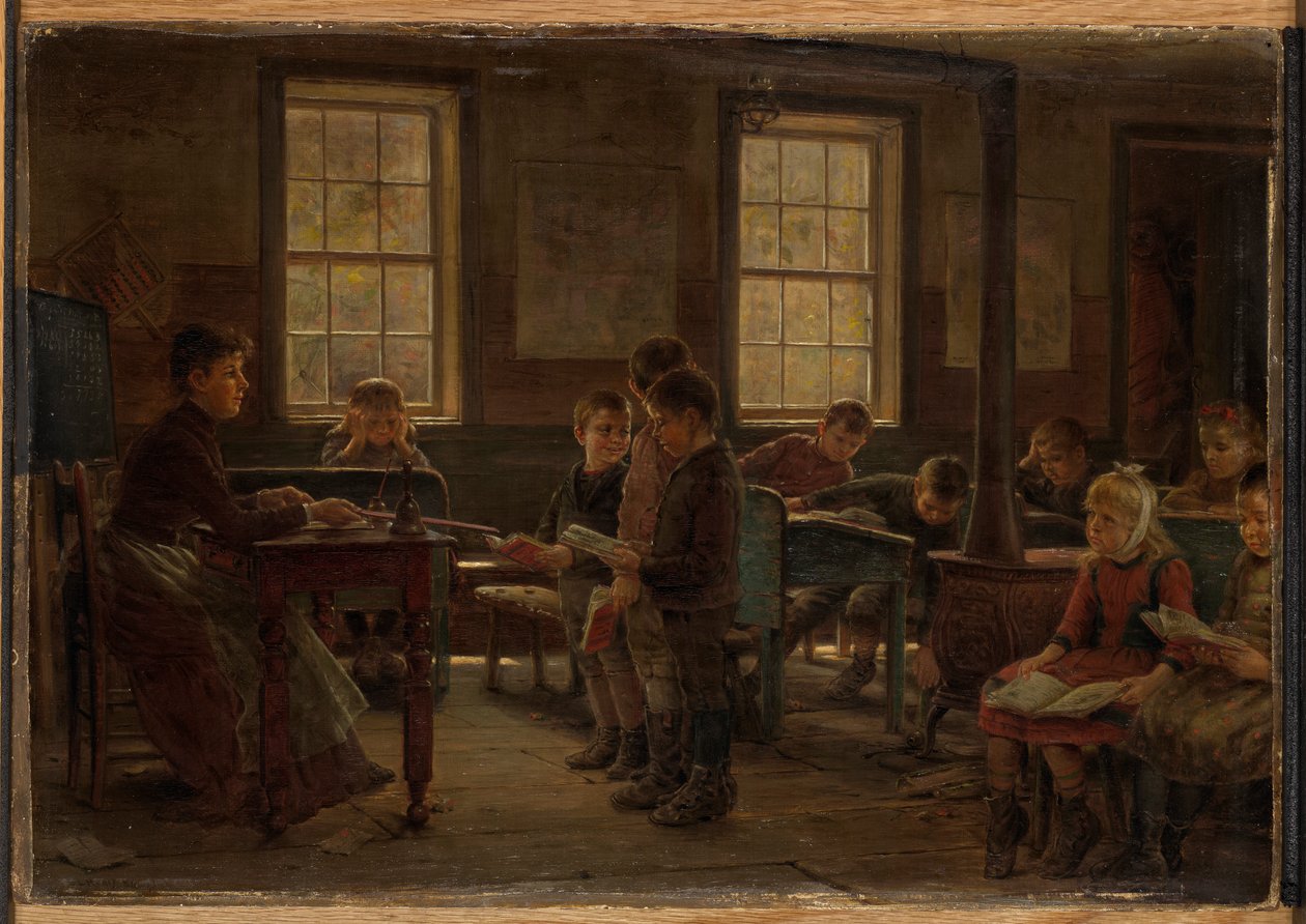 Bir Köy Okulu by Edward Lamson Henry