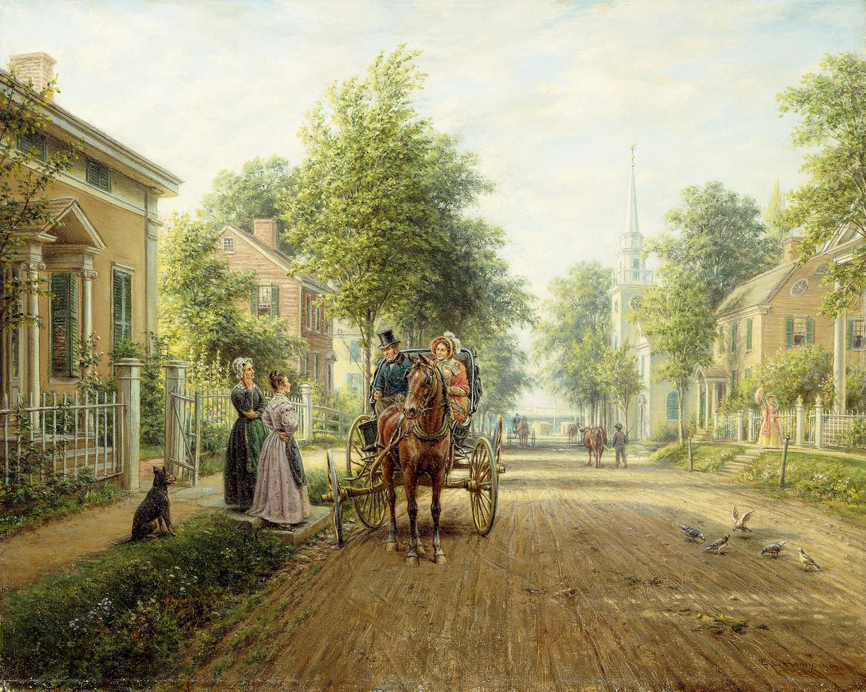 Kasaba Yolunda, 1907 by Edward Lamson Henry