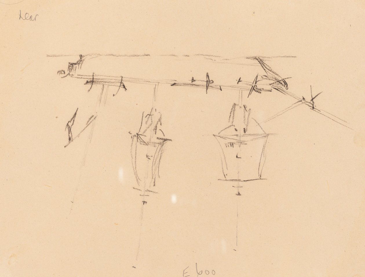Bir Yelkenli Gemi [verso] by Edward Lear