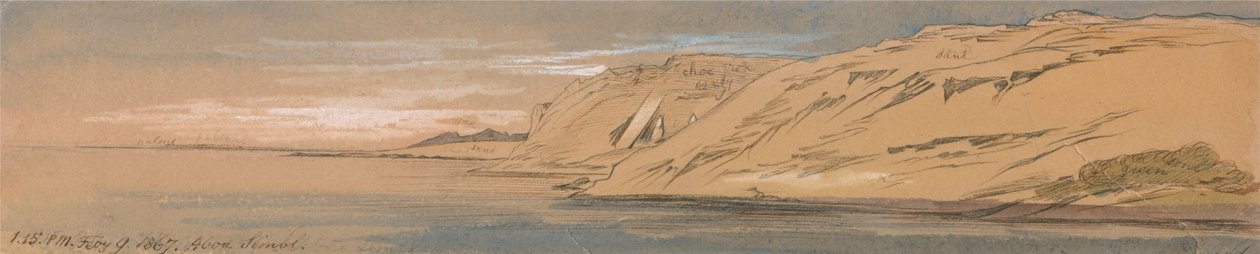 Ebu Simbel by Edward Lear