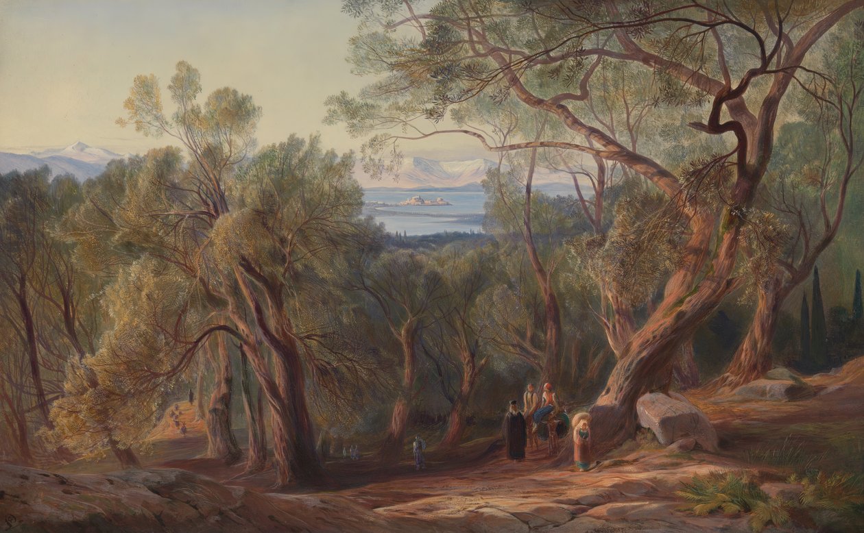 Santa Decca'dan Korfu, 1862. by Edward Lear
