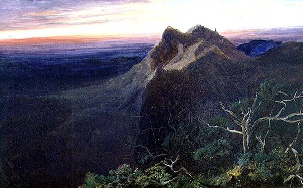 Karanlığın Sınırlarında Genişleyen Sabah (tuval üzerine yağlı boya) by Edward Lear