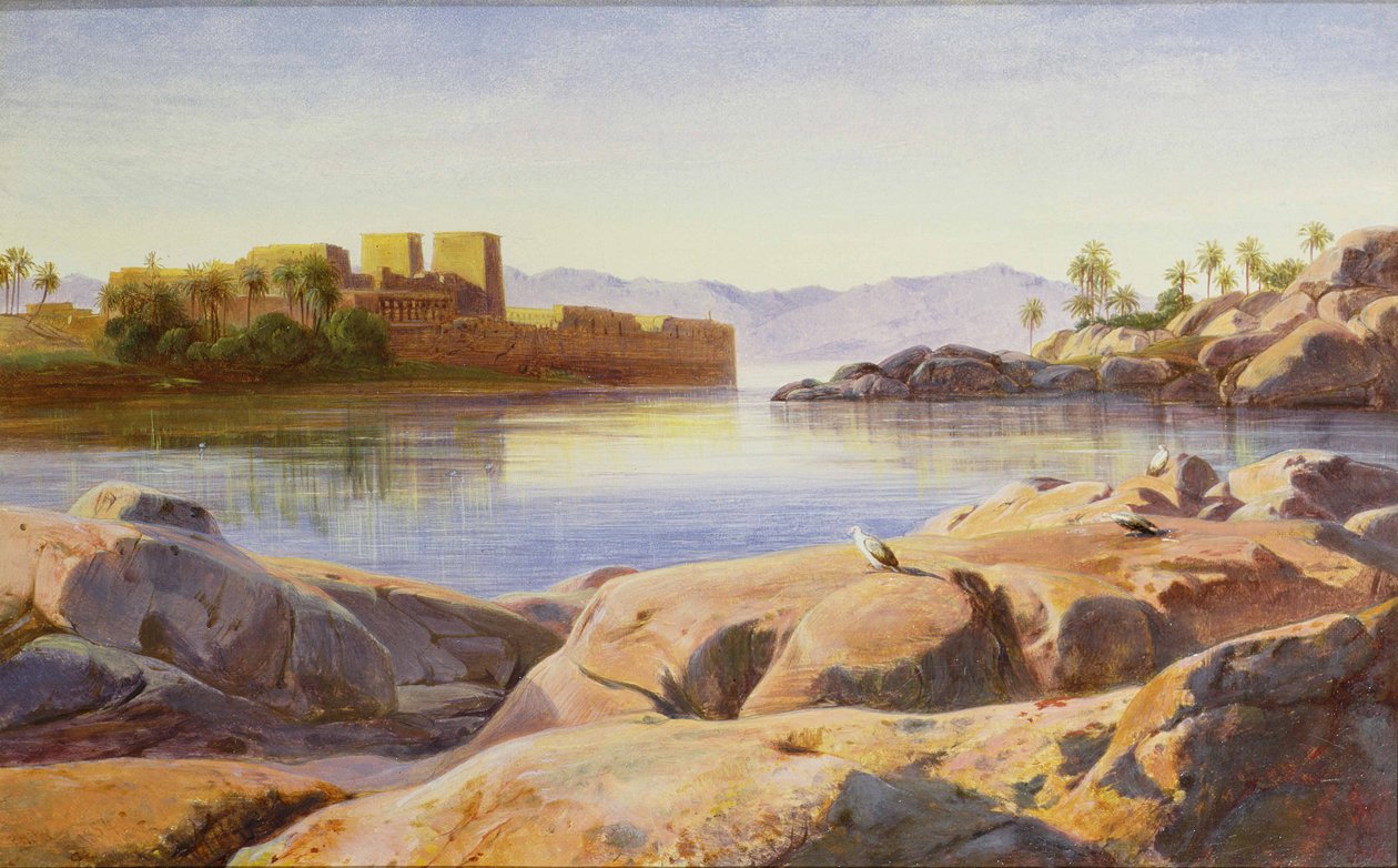 Nil üzerinde Philae by Edward Lear