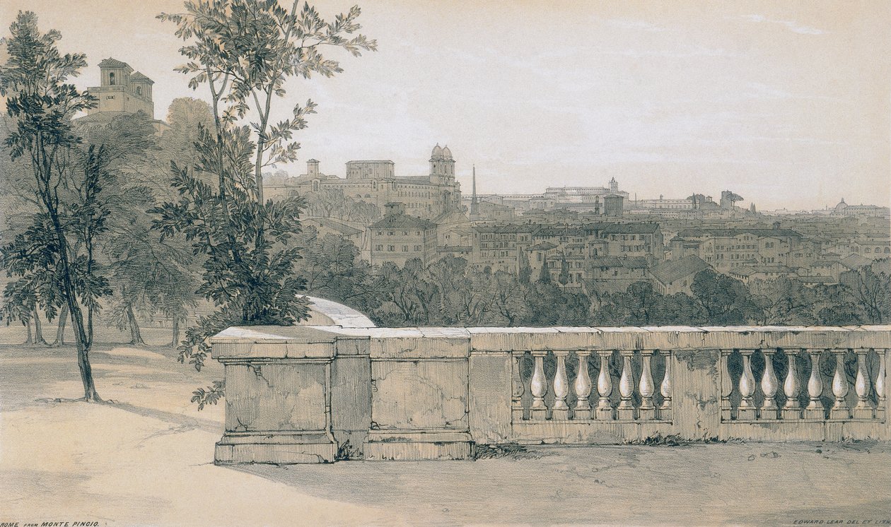 Roma ve çevresinden manzaralar: Monte Pincio