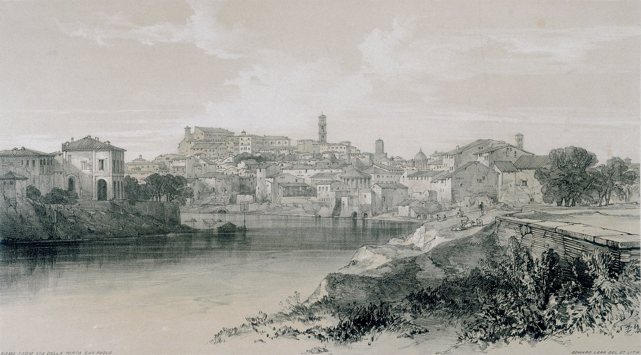 Roma ve çevresinden manzaralar: Via Porta San Paolo