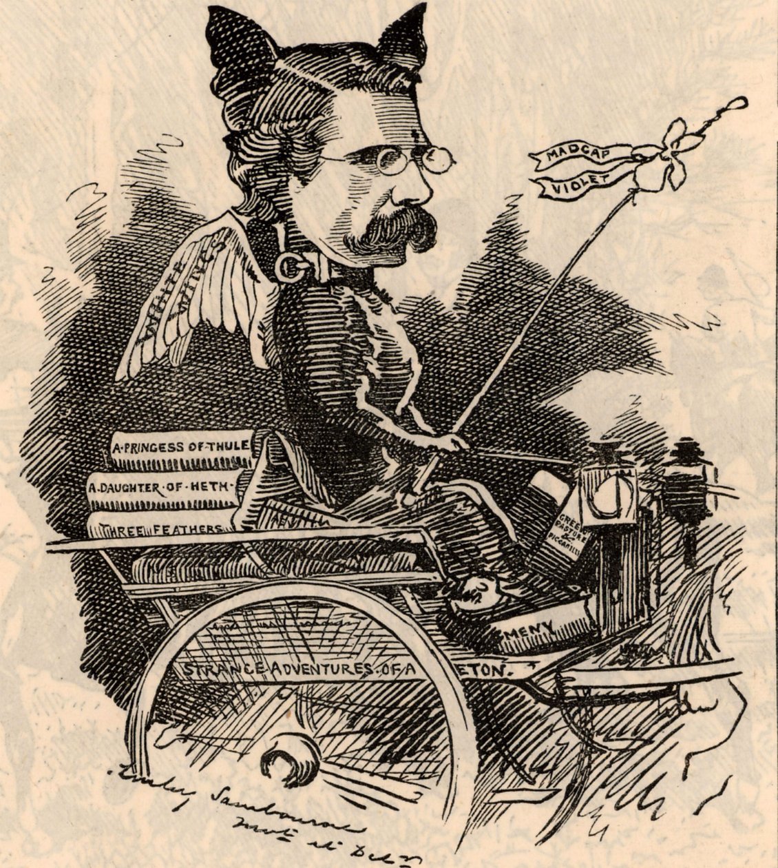 William Black çizgi film by Edward Linley Sambourne