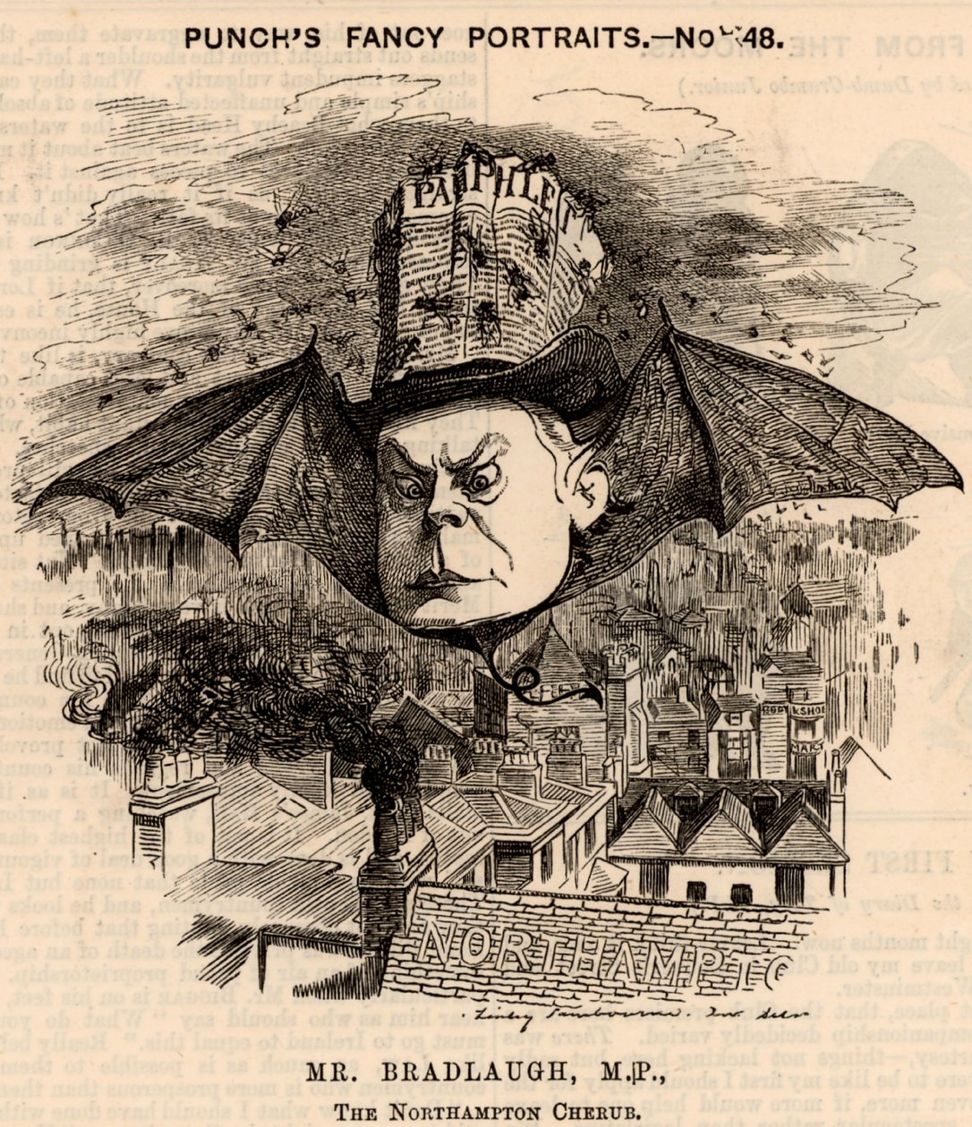 Charles Bradlaugh (1833-1891) by Edward Linley Sambourne
