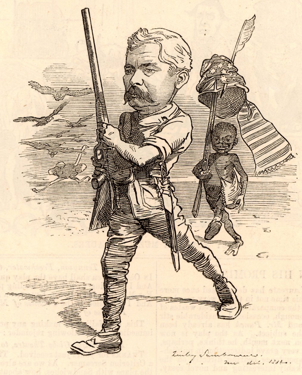 Henry Morton Stanley ile İllüstrasyon by Edward Linley Sambourne