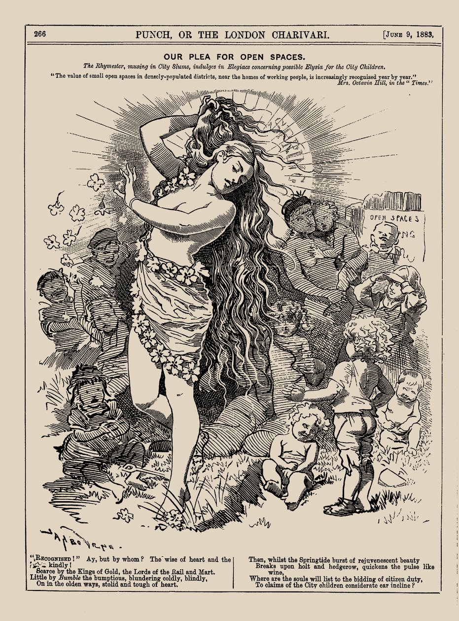 Açık Alan Talebimiz. Yumruk, Haziran 1883, 1883. by Edward Linley Sambourne