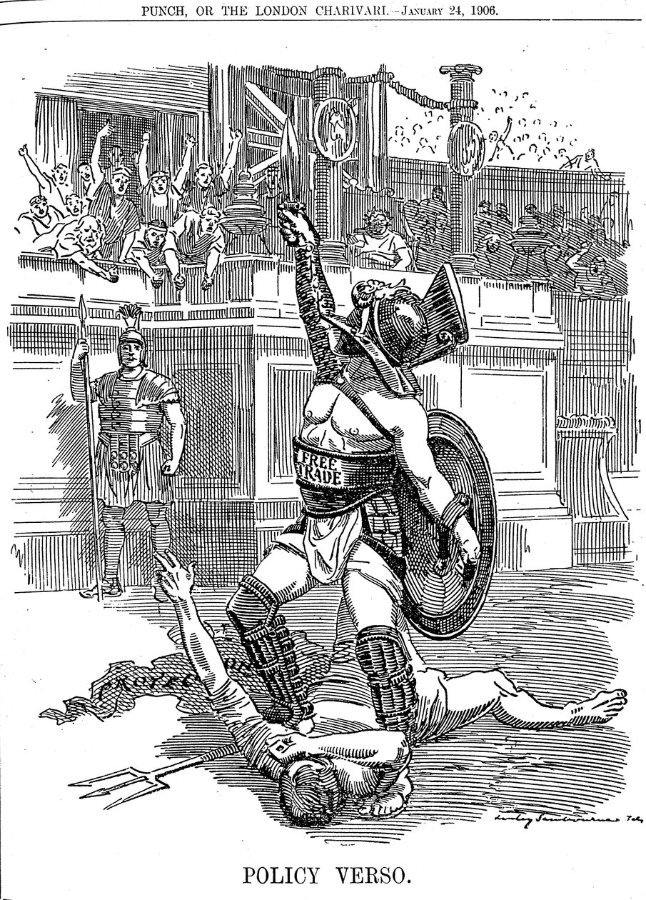 Politika Verso, 1906 by Edward Linley Sambourne