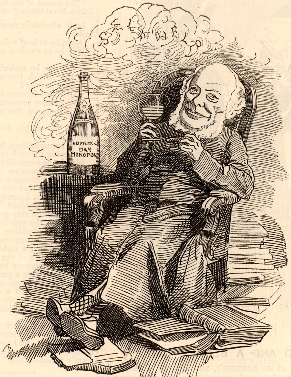 Samuel Gülümsüyor (1812-1904) by Edward Linley Sambourne