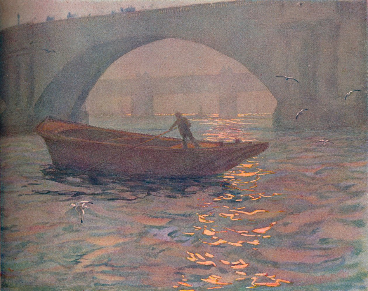 Waterloo Köprüsü, c1910 by Edward Louis Lawrenson