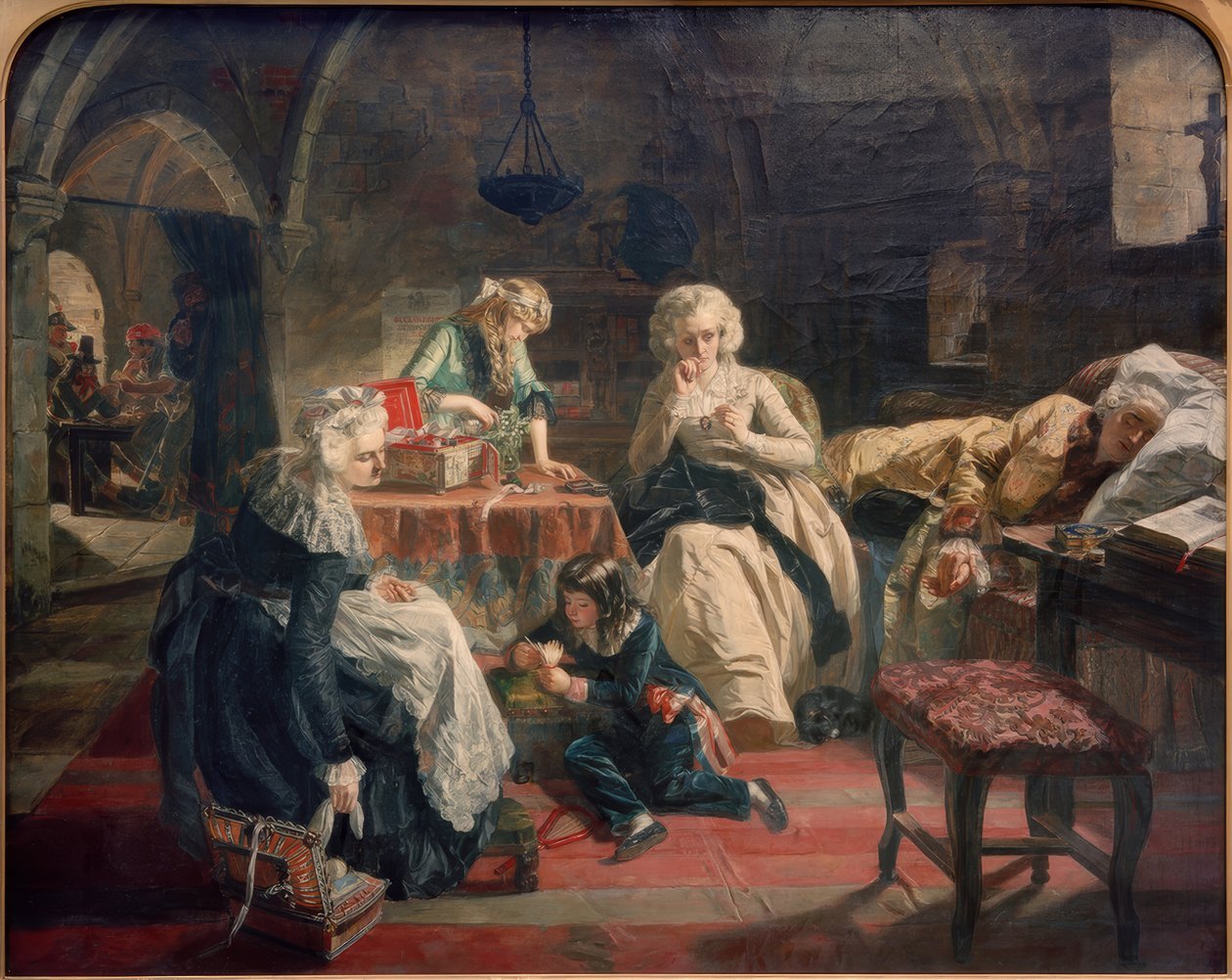 Tapınak hapishanesindeki Fransız kraliyet ailesi by Edward Matthew Ward