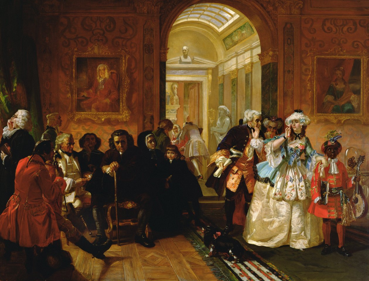 Lord Chesterfields Ante-Room, 1748, 1869 by Edward Matthew Ward