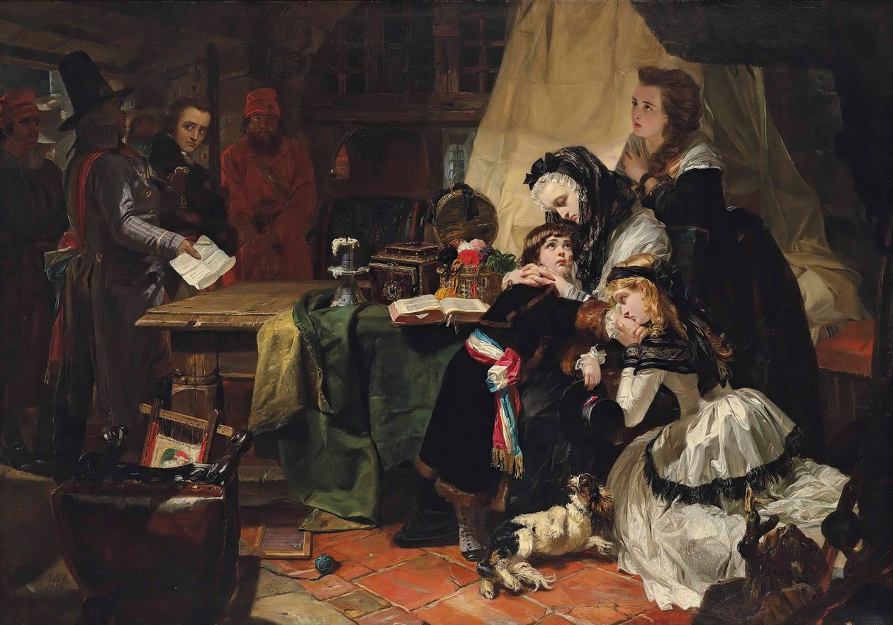 Marie Antoinette ve Oğlunun Son Ayrılığı, 1856. by Edward Matthew Ward