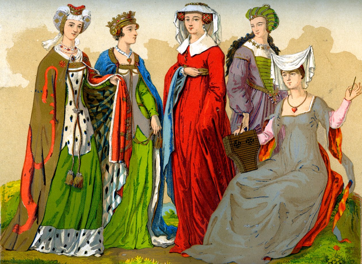 İngiliz soylu kadınları, 15-16. yüzyıl 1849. by Edward May