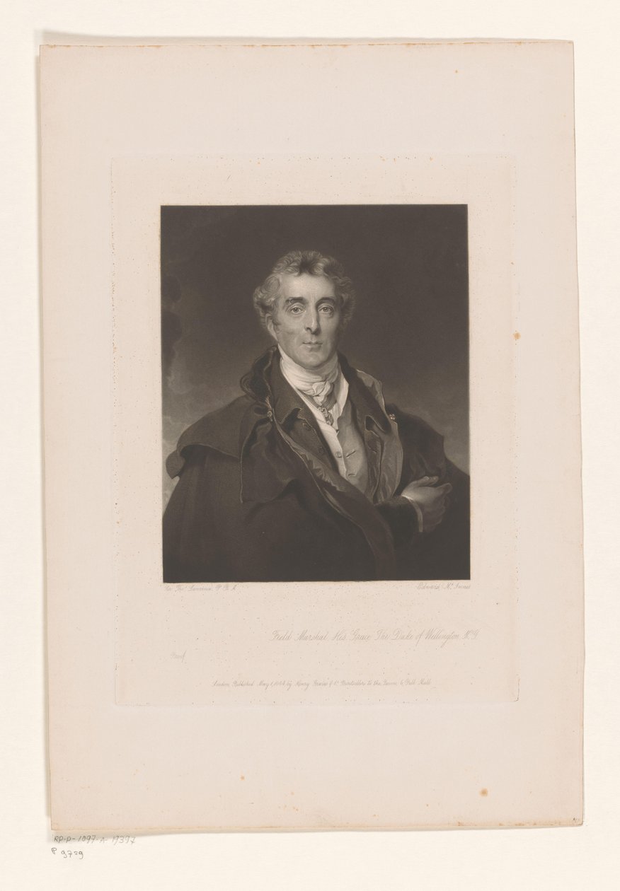 Portret van Arthur Wellesley Mareşal Ekselansları Wellington Dükü (nesnedeki başlık) by Edward McInnes