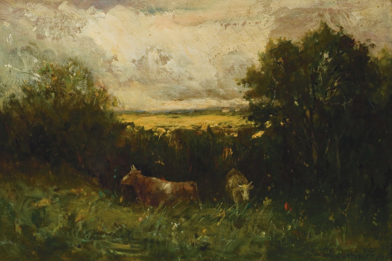 Sığır ile manzara by Edward Mitchell Bannister