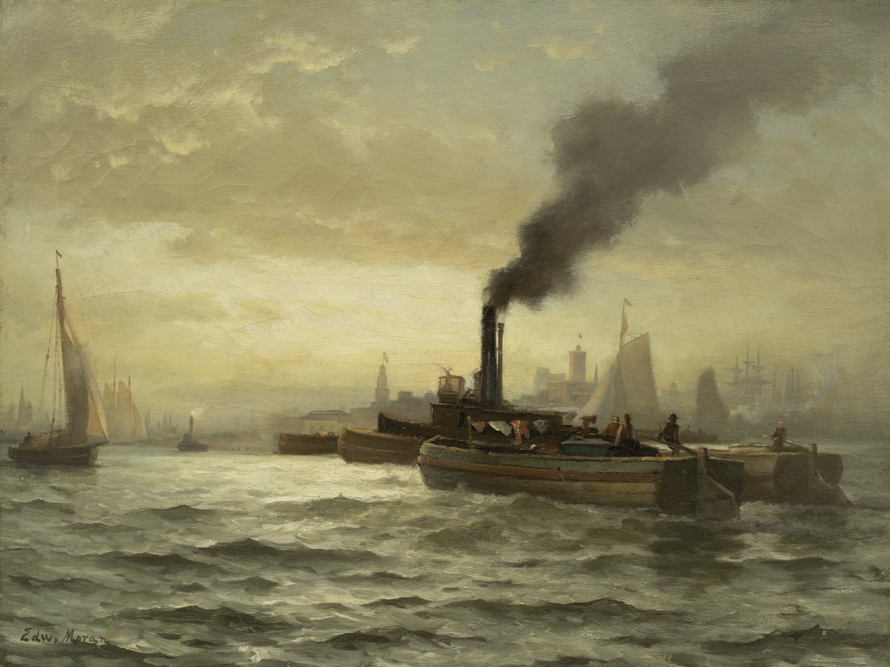 New York Limanı, N.Y.C, 1880 by Edward Moran