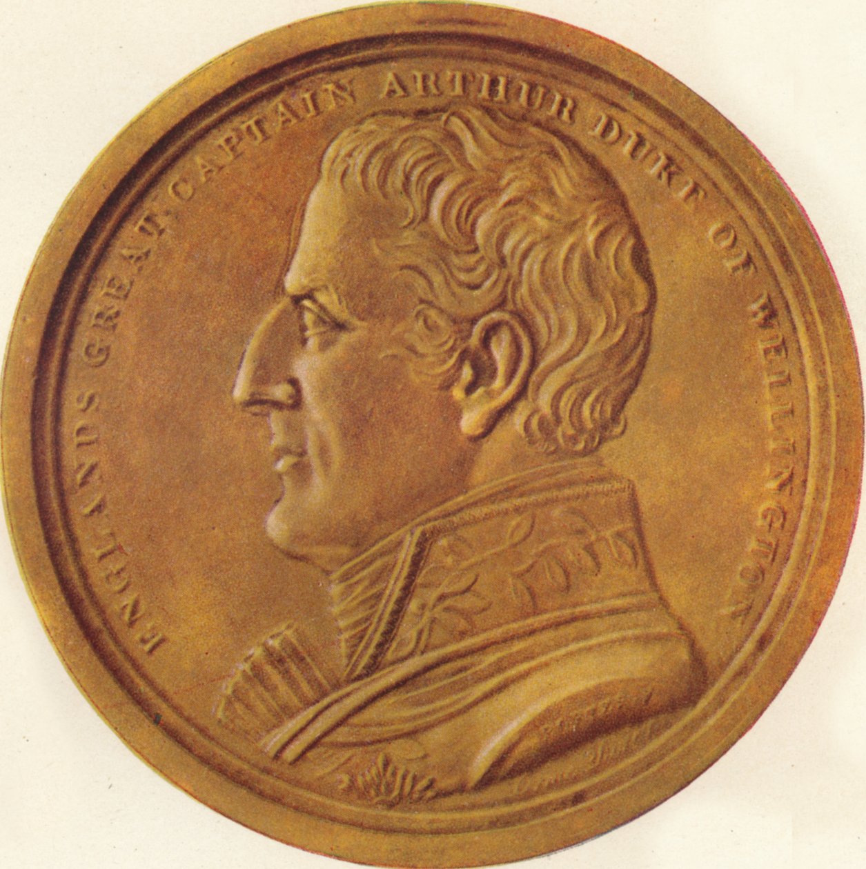 Englands Büyük Kaptan Arthur Wellington Dükü - Hatıra Madalyası, 1815 1910 by Edward Orme