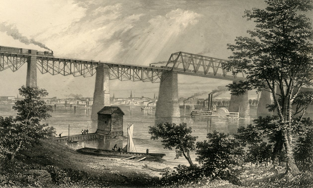 "Louisville Şehri", 1874. by Edward Paxman Brandard