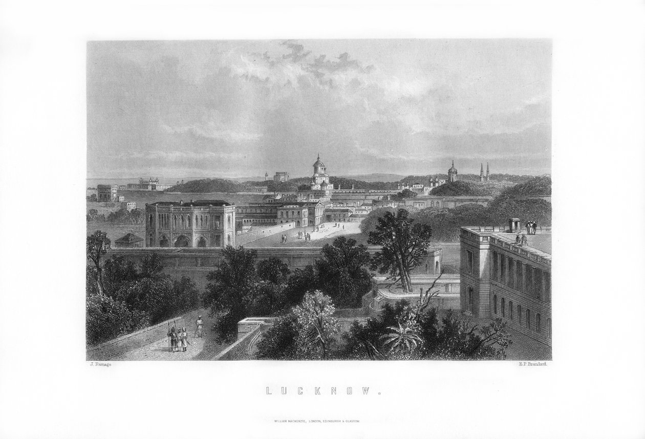 Lucknow, Hindistan, 1893. by Edward Paxman Brandard