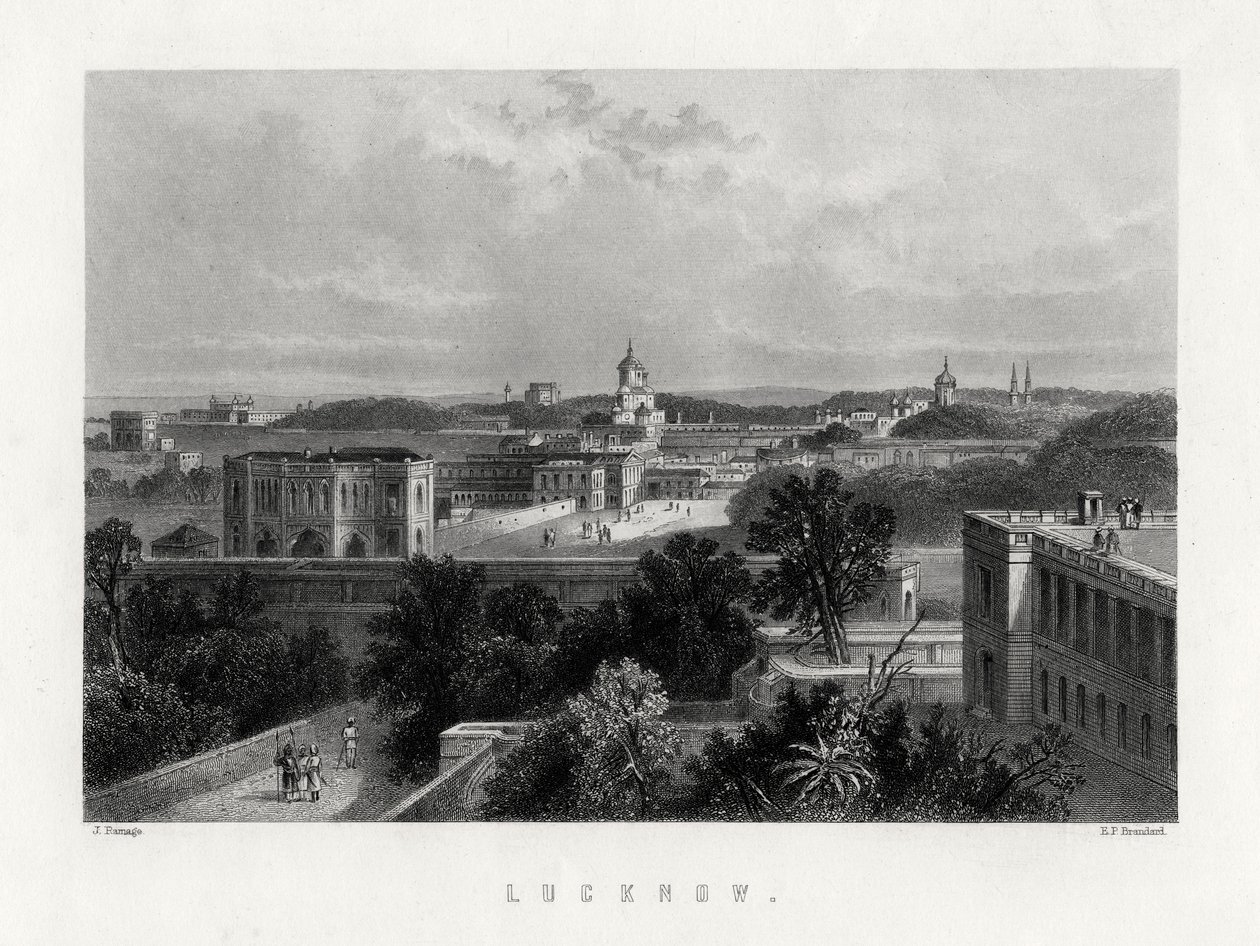 Lucknow, Uttar Pradesh, Hindistan, 19. yüzyıl by Edward Paxman Brandard