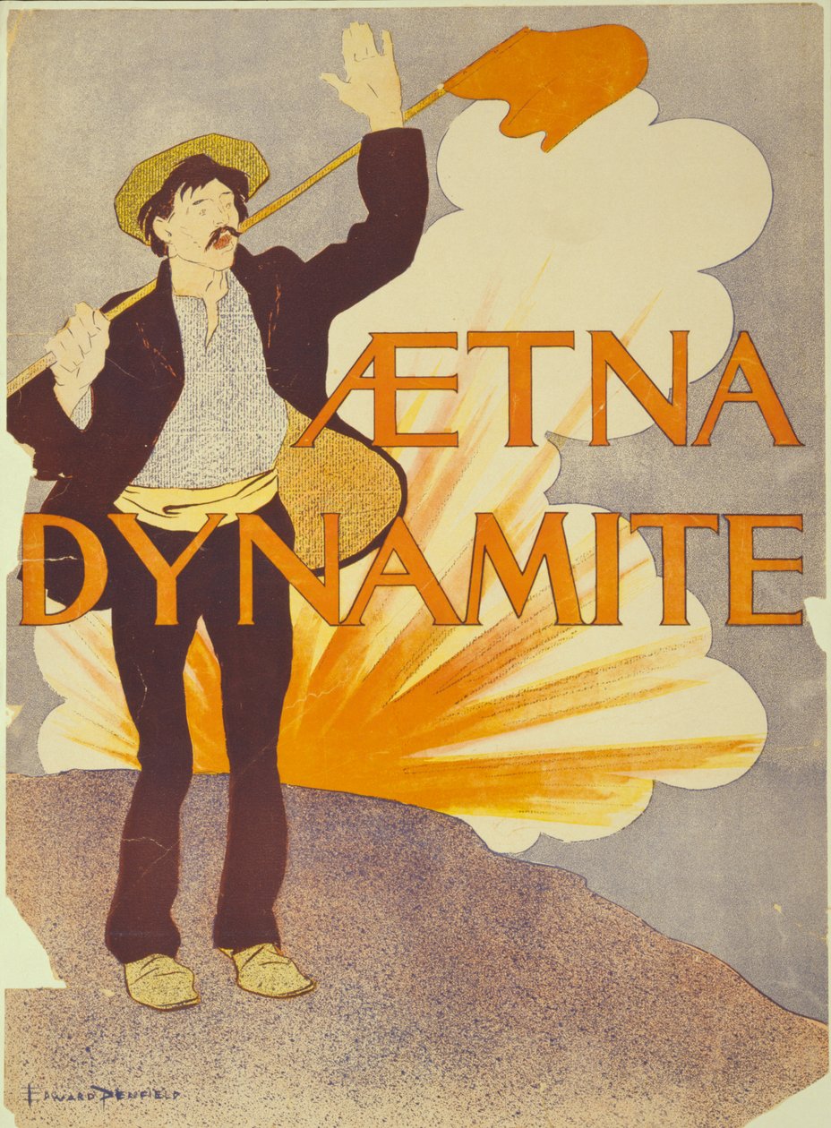 Aetna dinamit, 1895 by Edward Penfield