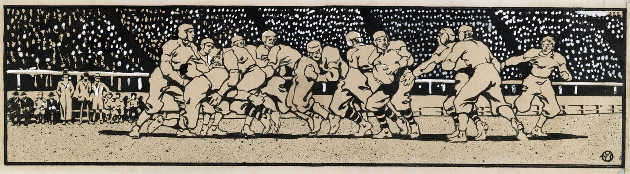 Futbol oyunu by Edward Penfield