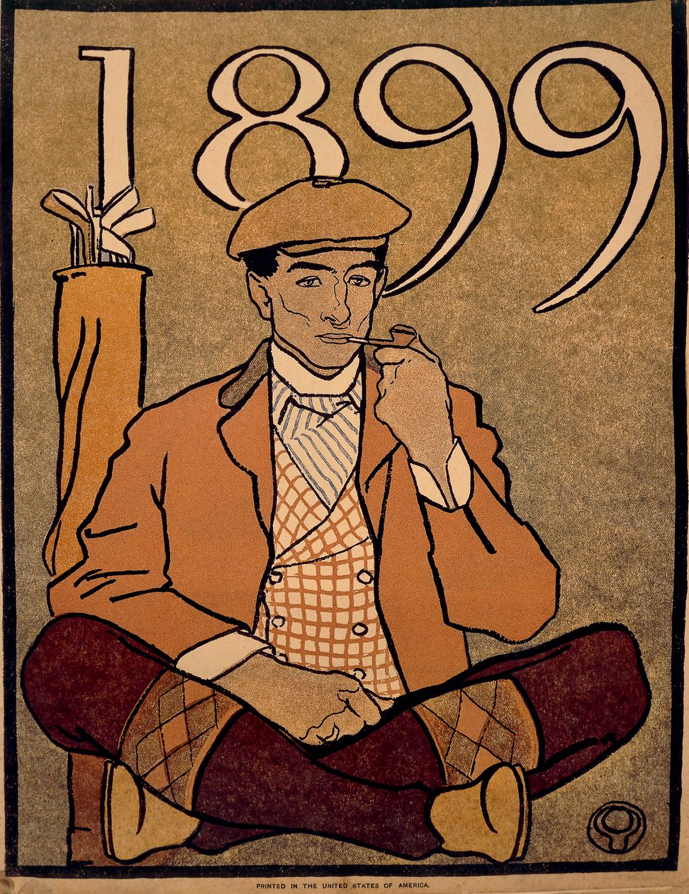 Golf Takvimi, Edward Penfield tarafından, poster by Edward Penfield
