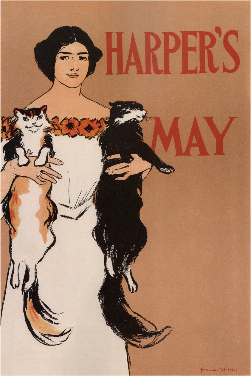 Harpers Mayıs, 1897 by Edward Penfield