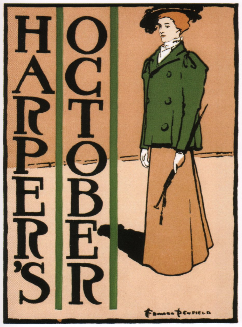 Harperlar Ekim, 1895 by Edward Penfield