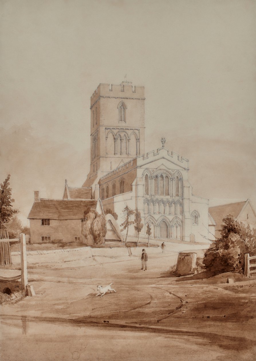 Katedral ve figür by Edward Pretty