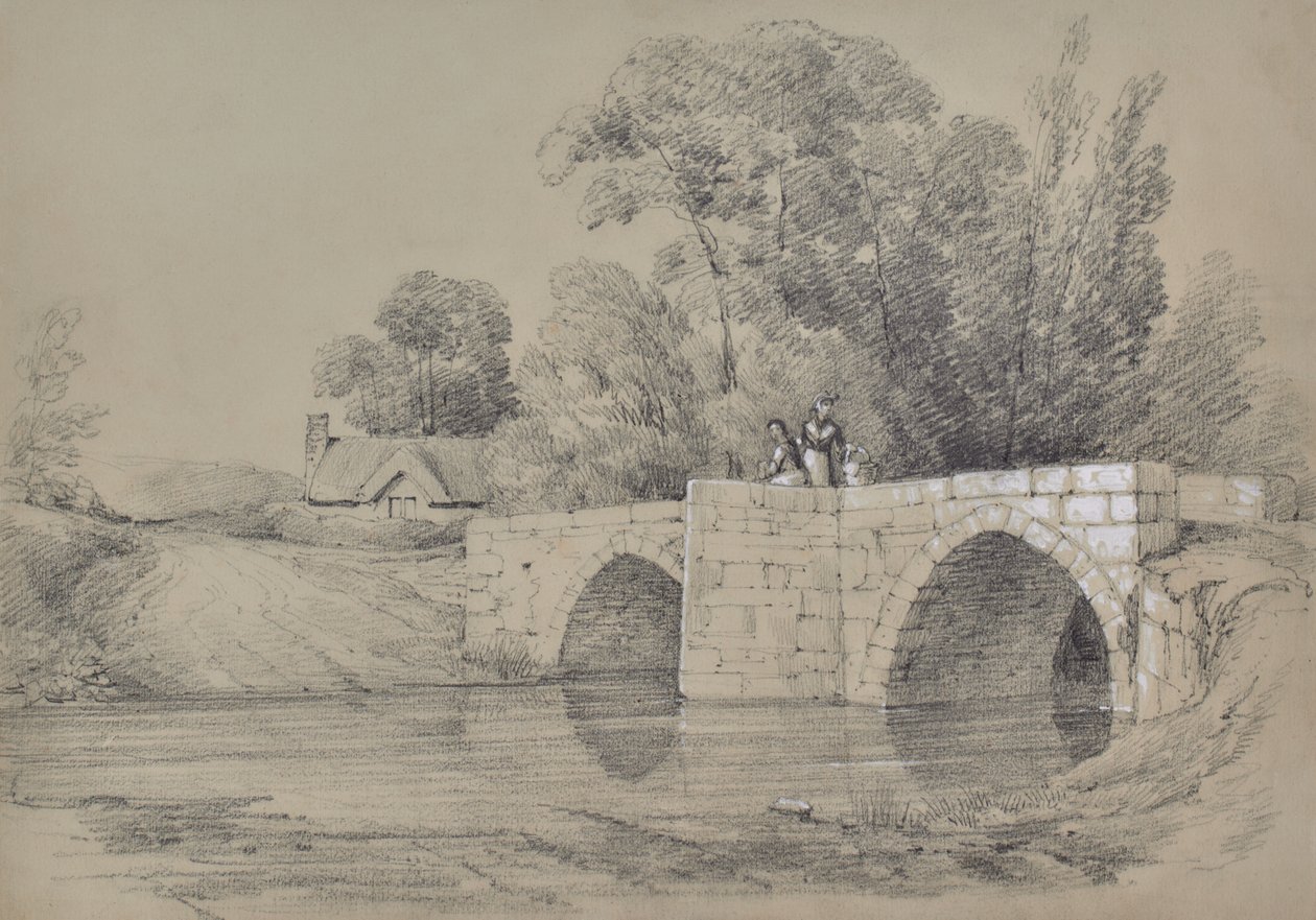 Rakamlarla bir köprü manzarası by Edward Pretty