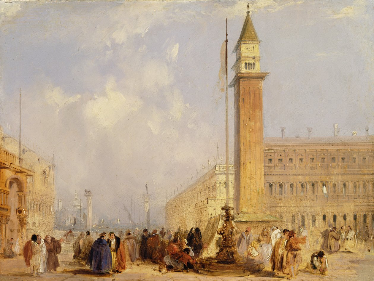 Piazzetta, Venedik (gemide petrol) by Edward Pritchett