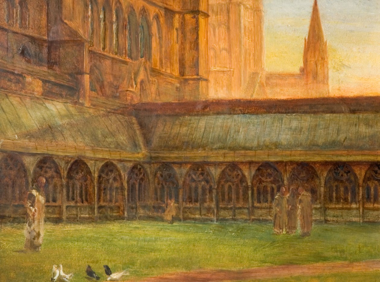 Lincoln Katedrali - Manastırlar, 1880. by Edward R Taylor