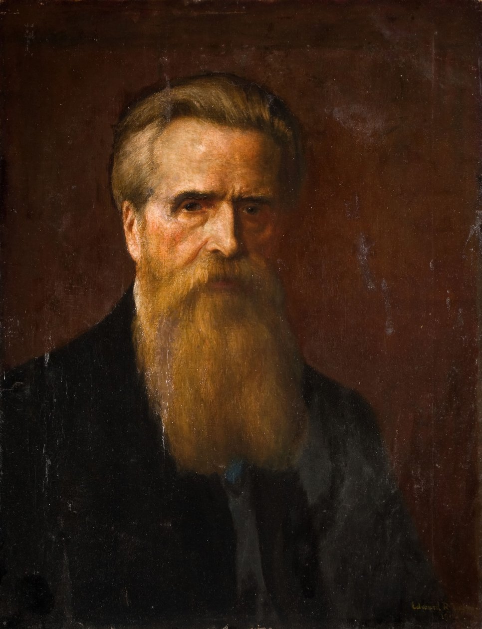 Sanatçının Kendi Portresinin Portresi, 1906. by Edward R Taylor