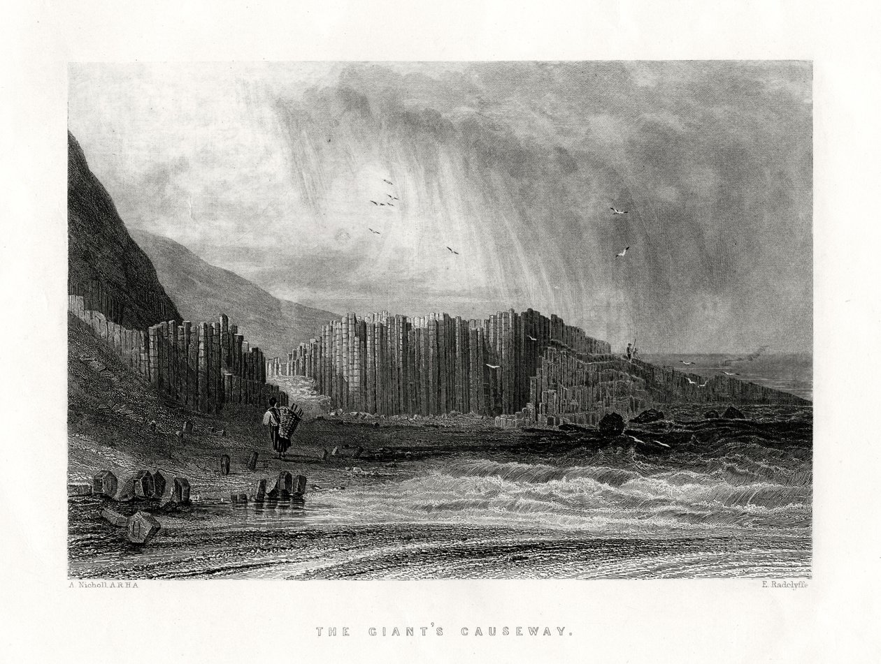 Giants Causeway, Antrim Kontluğu, Kuzey İrlanda, 1884 by Edward Radclyffe