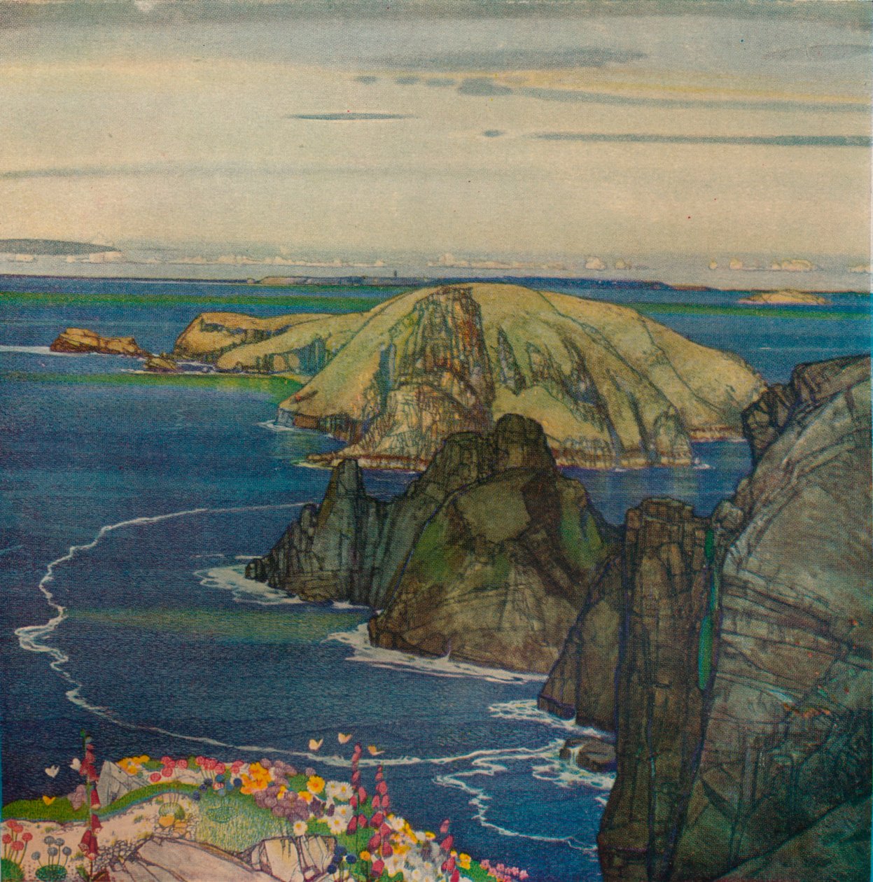 Brecqhou Adası, Sark Açıkları, c1921 by Edward Reginald Frampton
