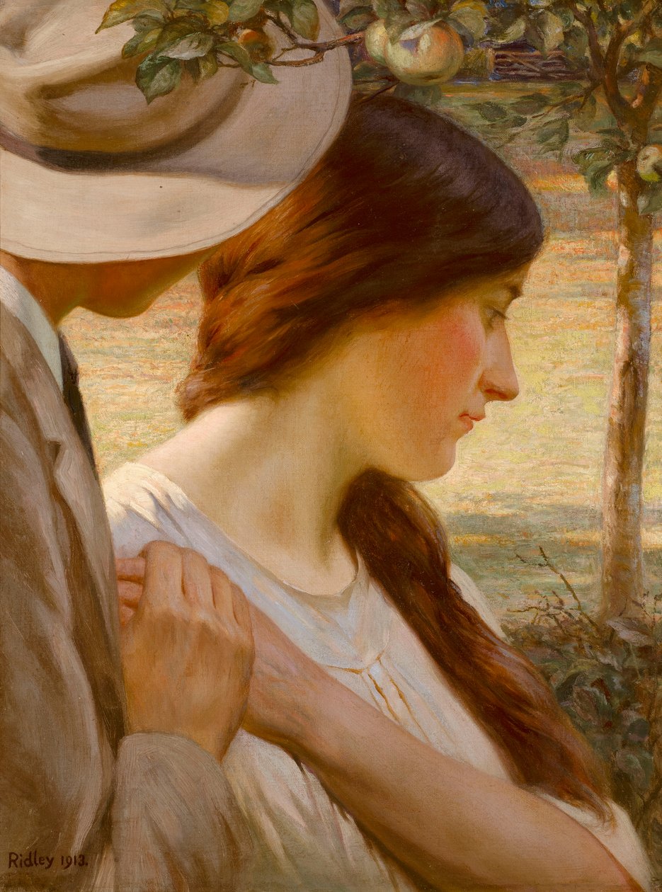 Bir Gölge (tuval üzerine yağlıboya) by Edward Ridley