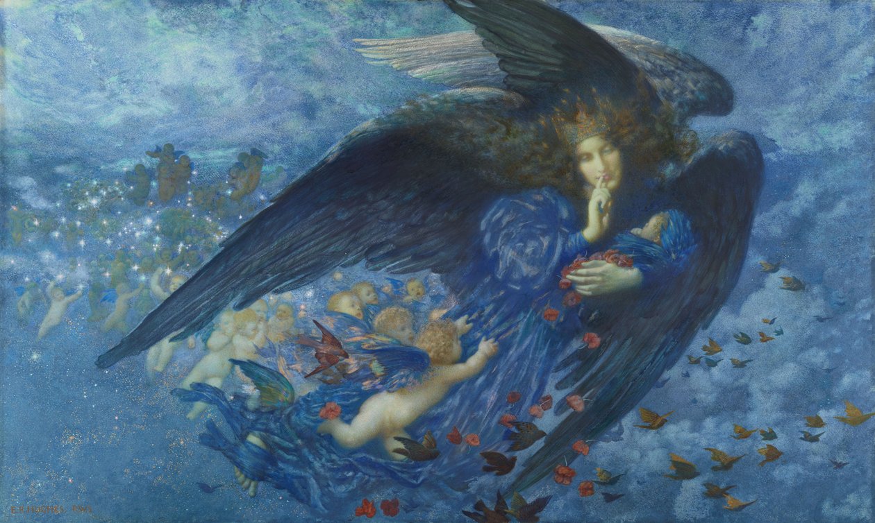 Yıldız Treni ile Gece, 1912 by Edward Robert Hughes