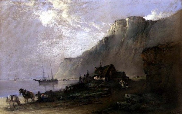 Sahil Manzarası (kağıt üzerinde pastel) by Edward Robert Smythe