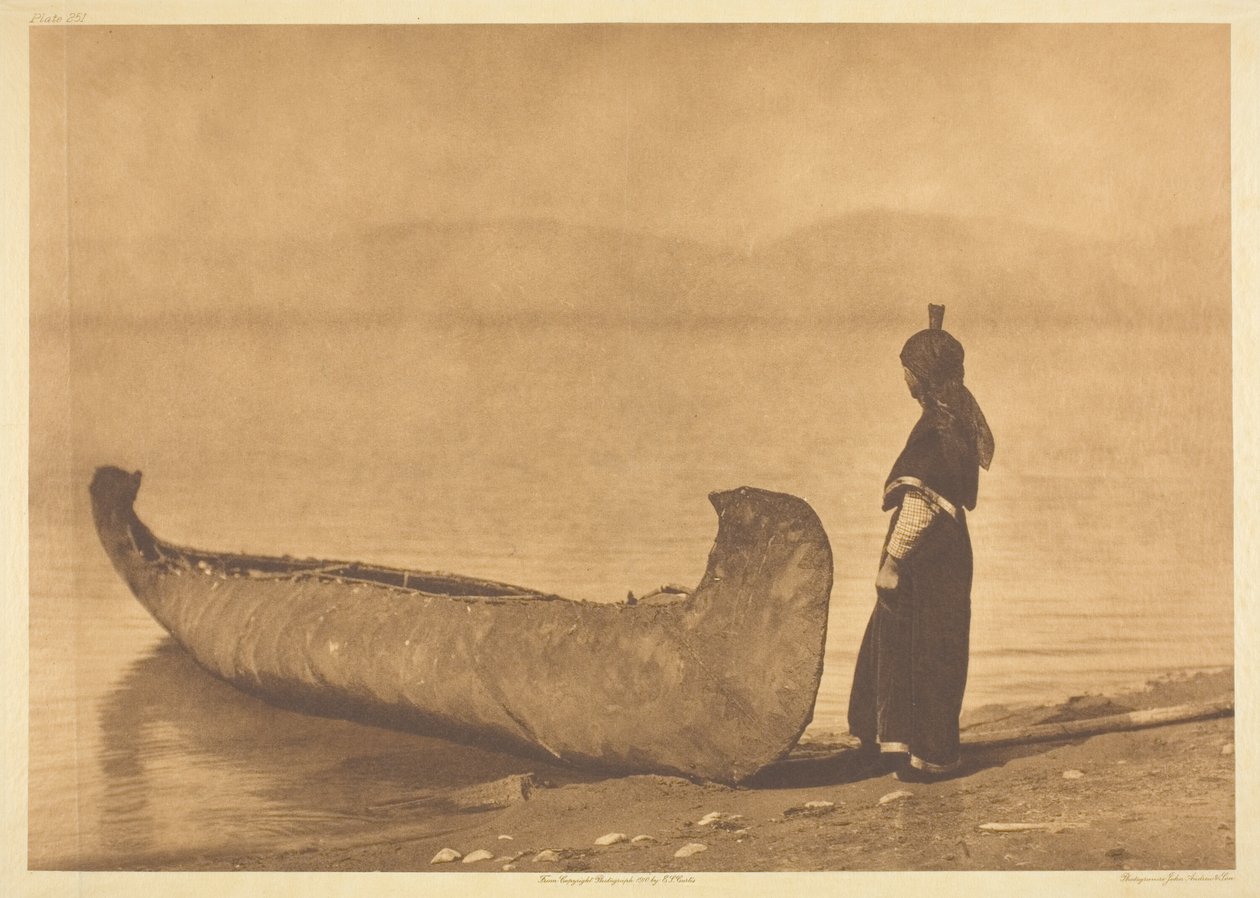 Gölün Kıyısında - Kutenai by Edward S. Curtis