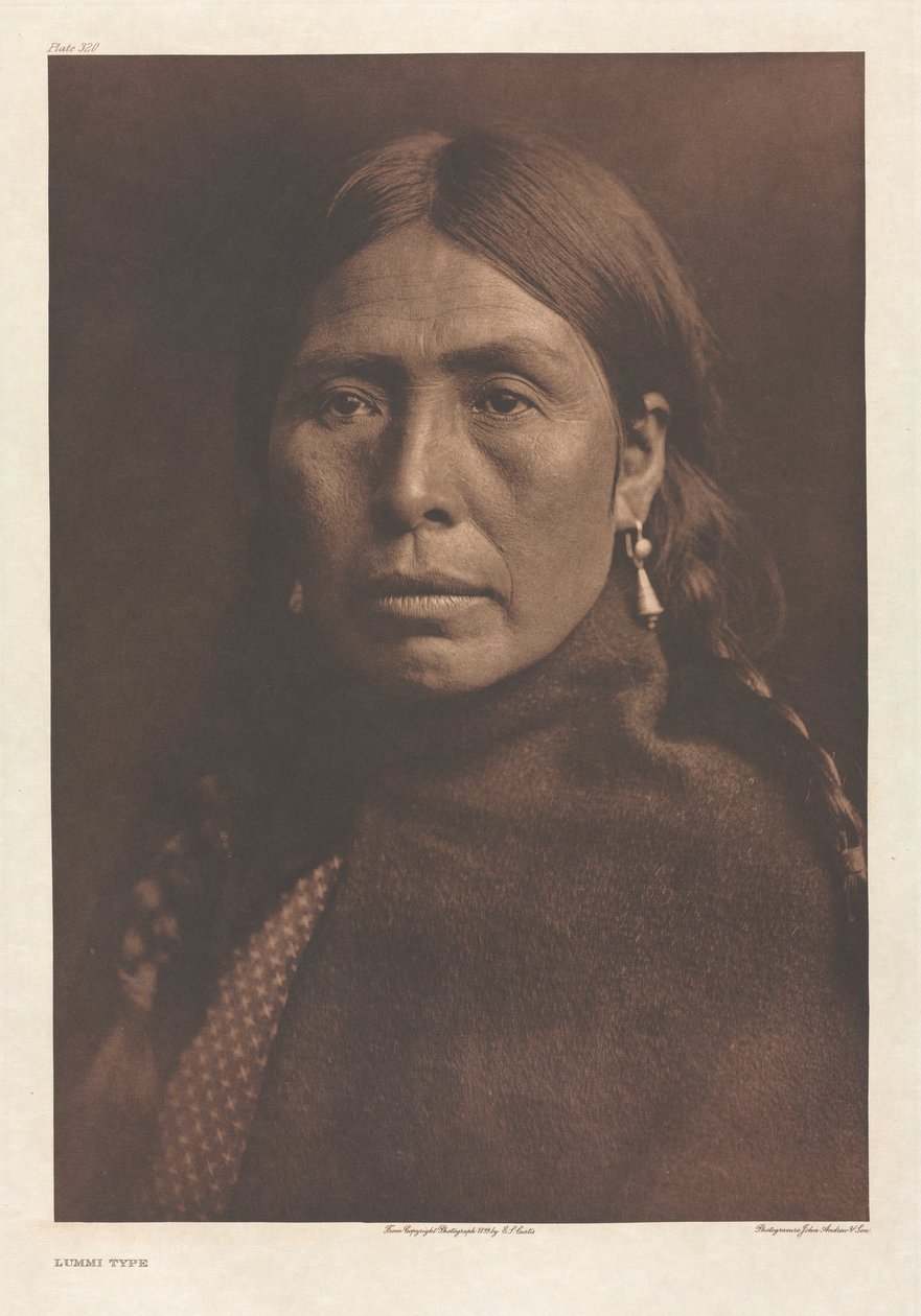 Portföy IX, Plaka 320: Lummi Tipi by Edward S. Curtis