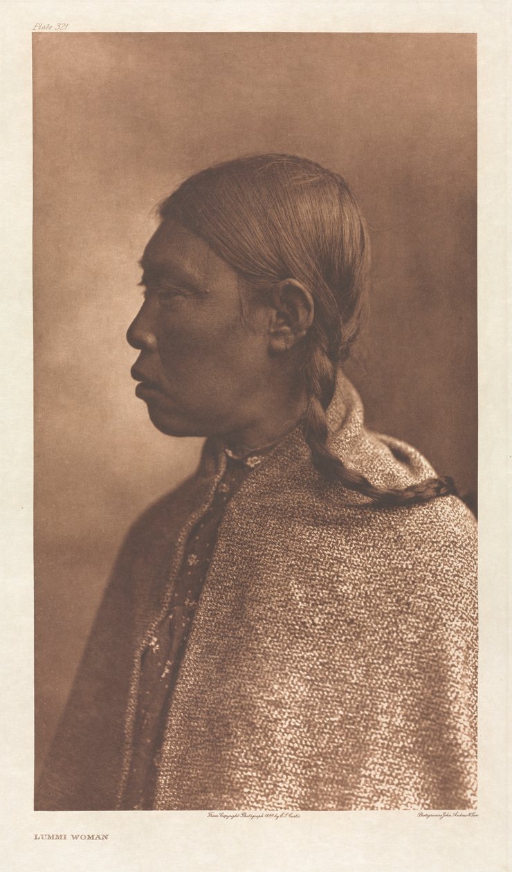 Portföy IX, Plaka 321: Lummi Kadını by Edward S. Curtis