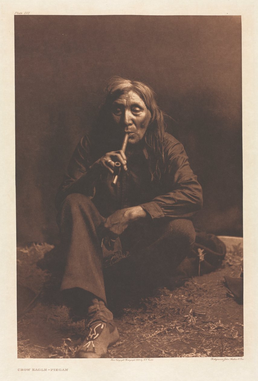 Portföy VI, Plaka 201: Karga Kartal - Piegan by Edward S. Curtis