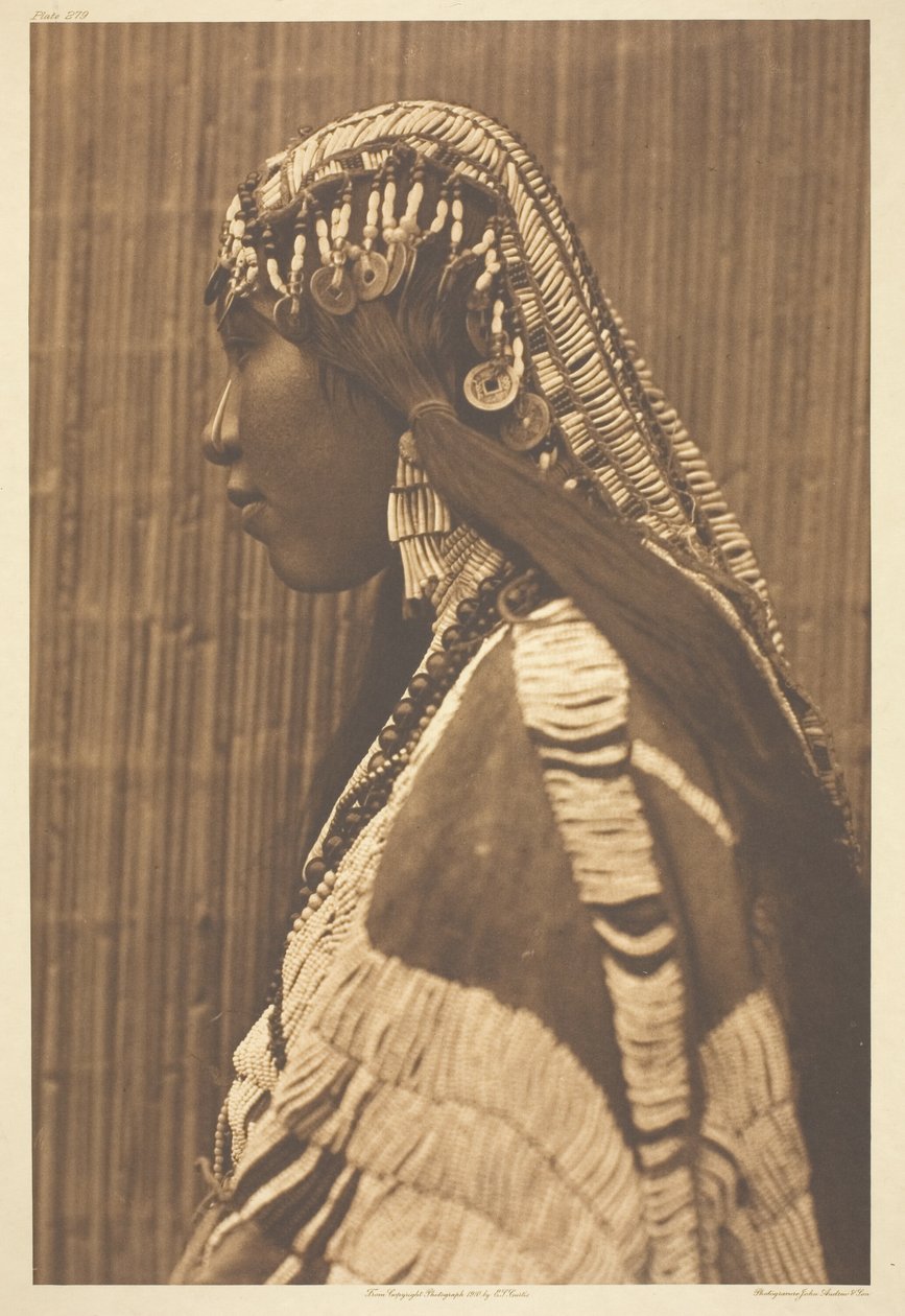Wishham Kız, Profil by Edward S. Curtis