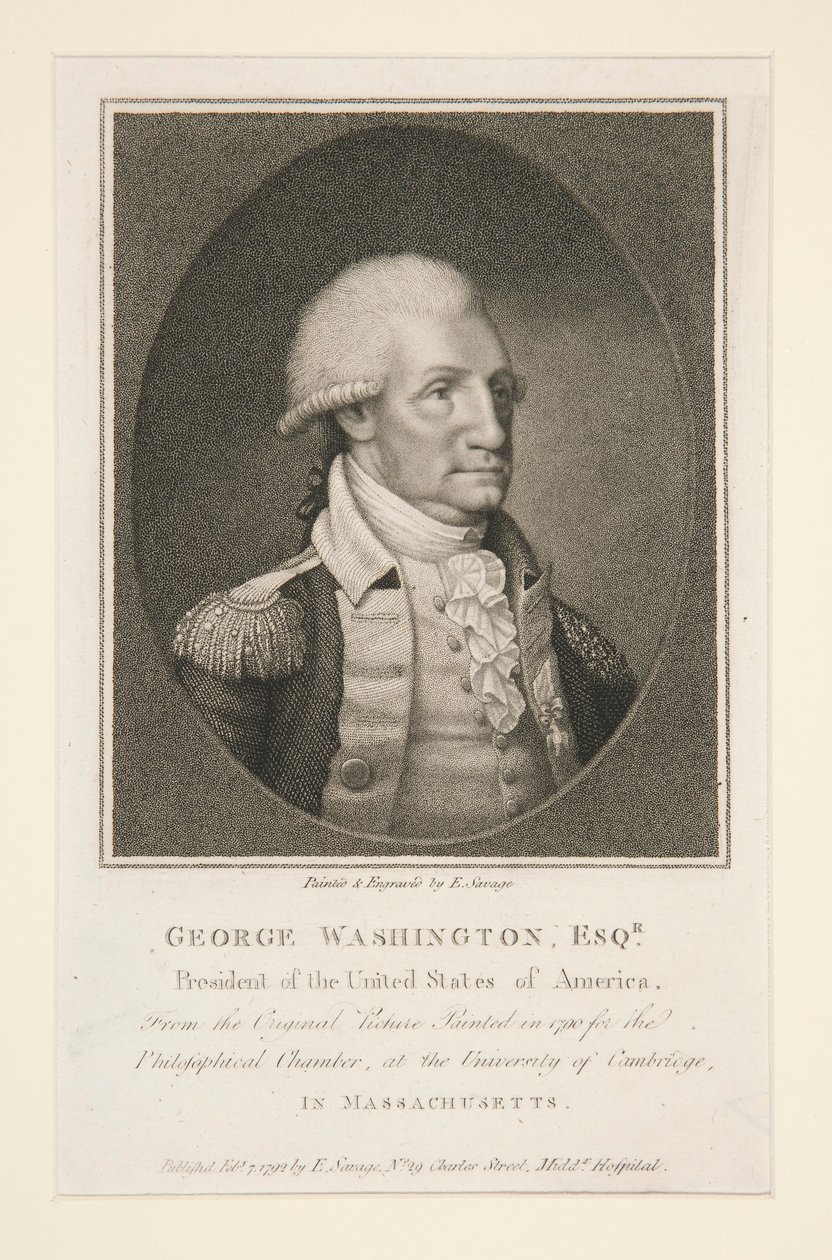 George Washington, Av. by Edward Savage